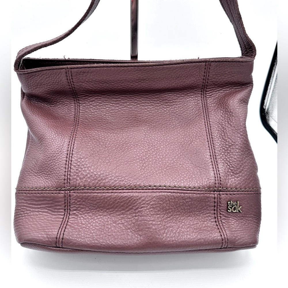 The Sak De Young brown Leather Shoulder Bag Purse